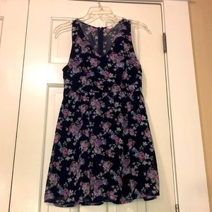 Navy floral dress!